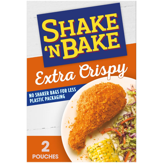 Shake 'N Bake Extra Crispy Seasoned Coating Mix, 5 oz Box, 2 ct Packets