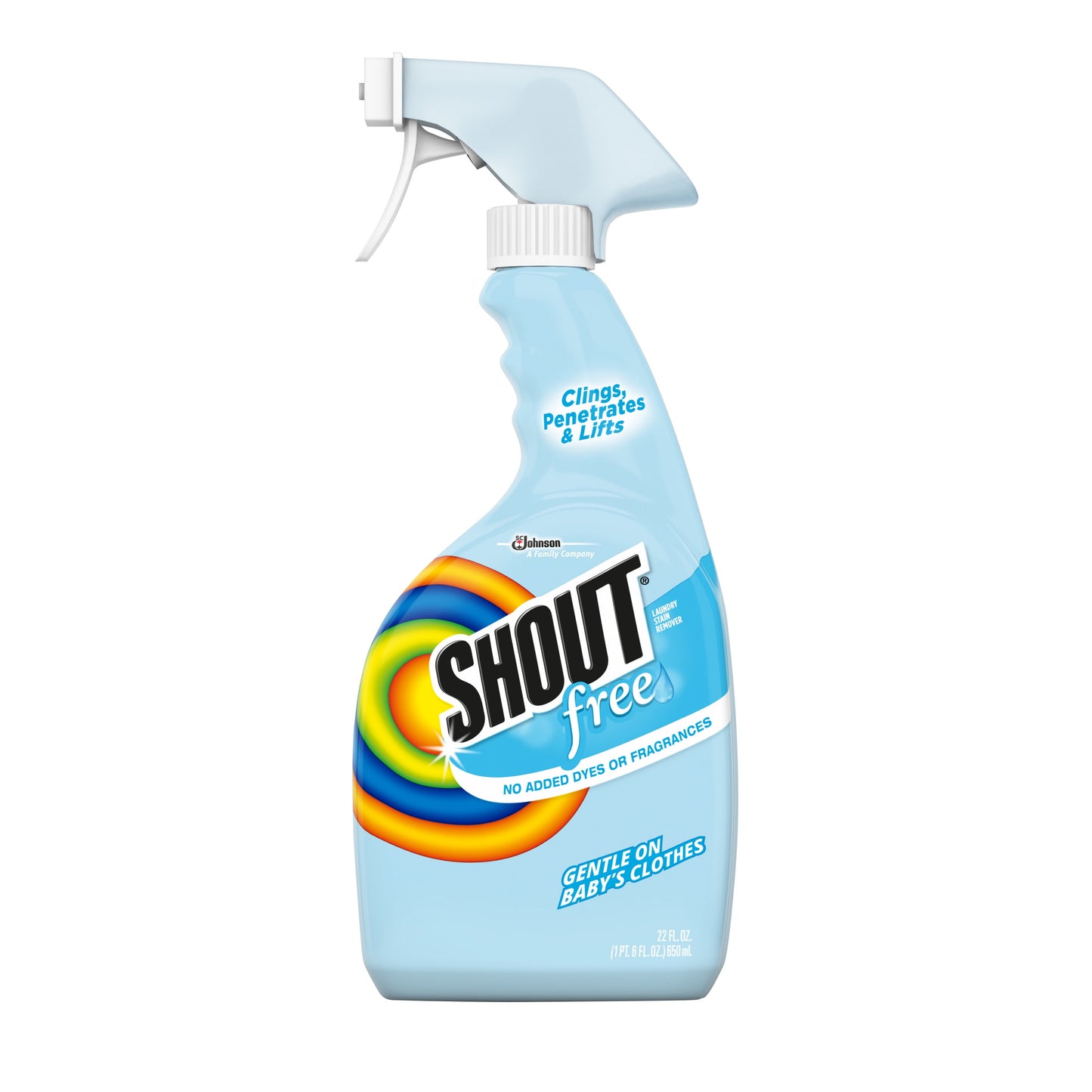 Shout Free, Laundry Stain Remover, 22 Ounce