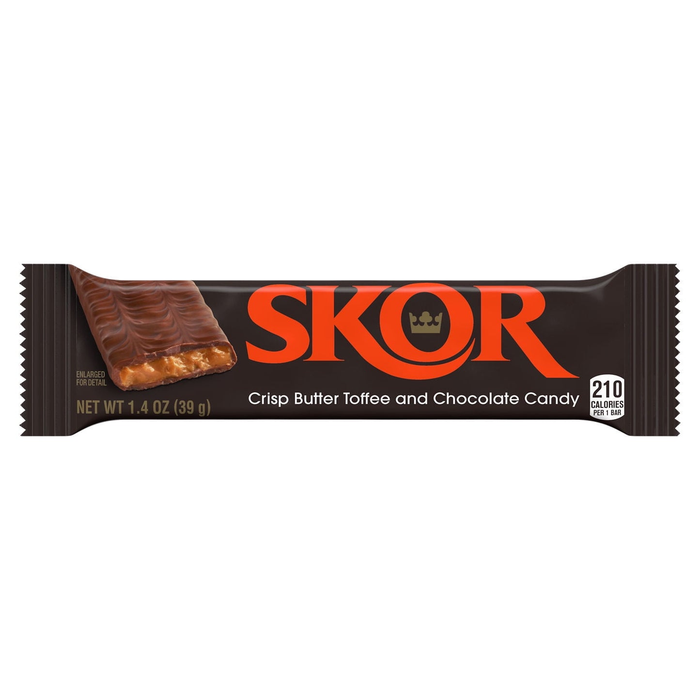 Skor Crisp Butter Toffee and Chocolate Candy, Bar 1.4 oz