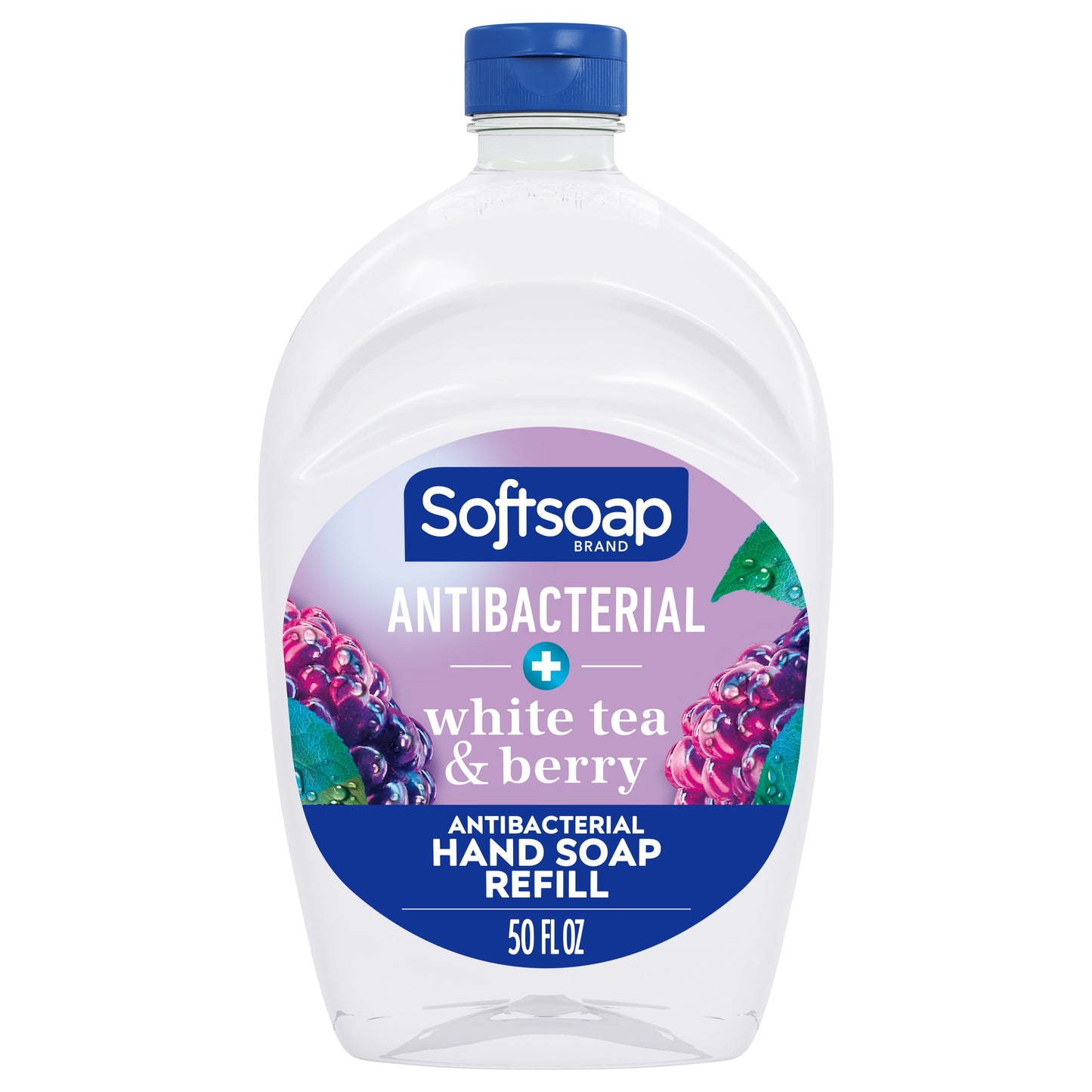 Softsoap Antibacterial Liquid Hand Soap Refill, White Tea and Berry, 50 oz