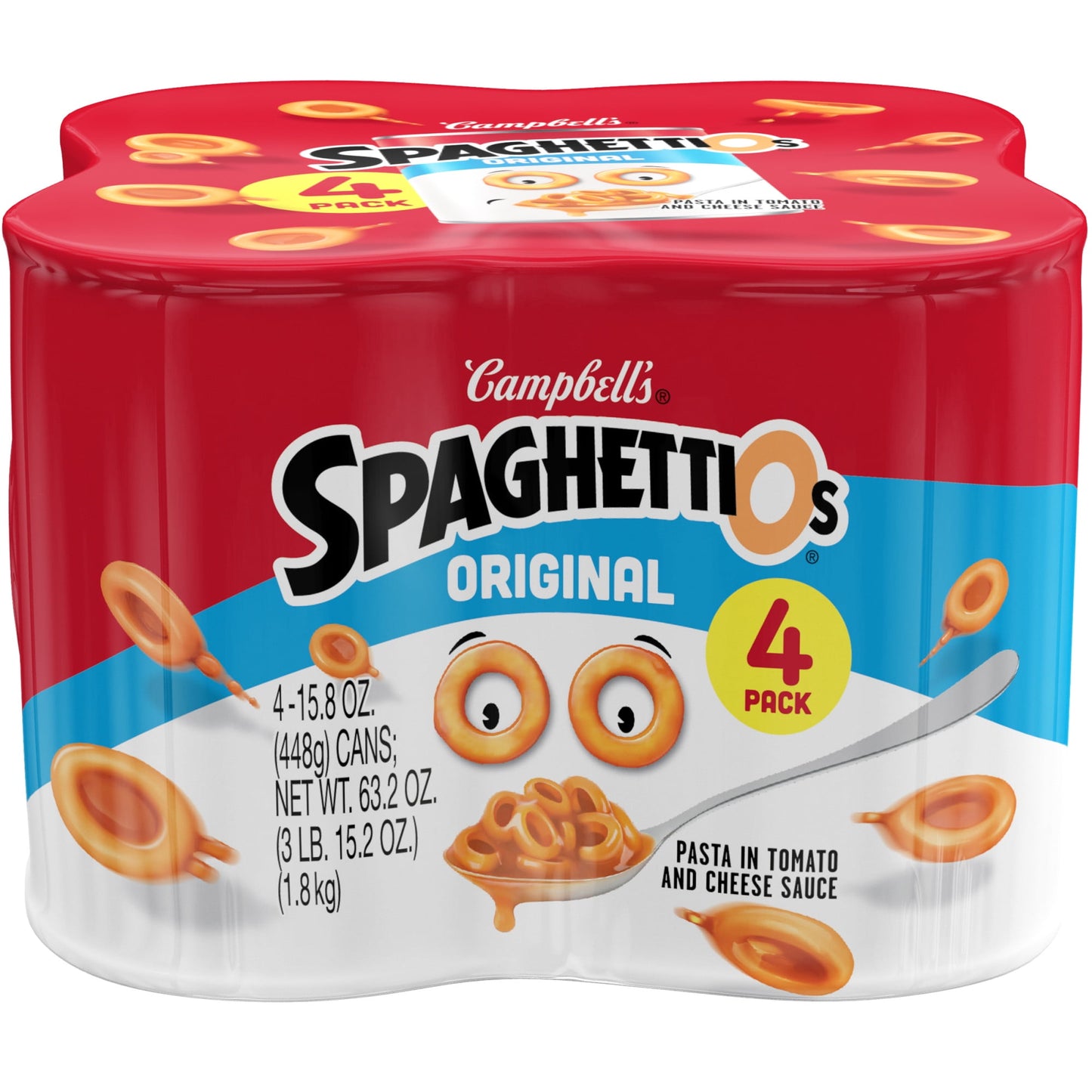 SpaghettiOs Original Canned Pasta, 15.8 oz Can (Pack of 4)