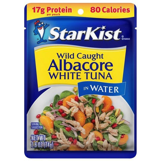 StarKist Albacore White Tuna in Water, 2.6 oz Pouch