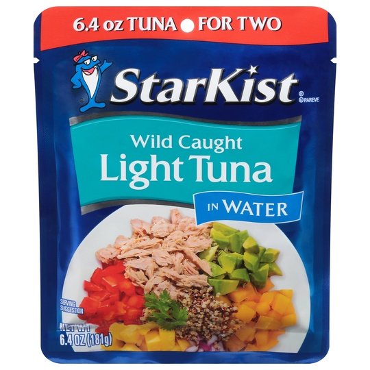 StarKist Chunk Light Tuna in Water, 6.4 oz Pouch