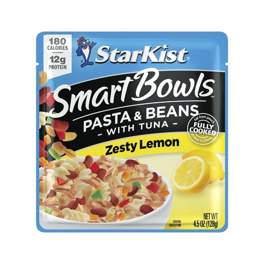 StarKist Smart Bowls Tuna, Pasta and Beans, Zesty Lemon, 4.5 oz Pouch