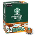 Starbucks, Breakfast Blend Medium Roast K-Cup Coffee Pods, 22 Count