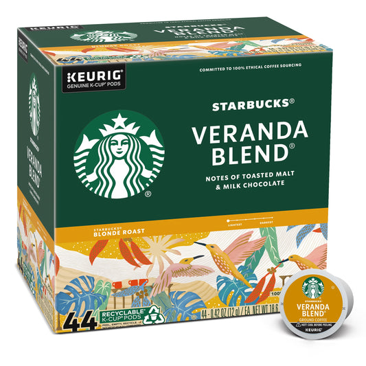 Starbucks, Veranda Blend Blonde Roast K-Cup Coffee Pods, 44 Count