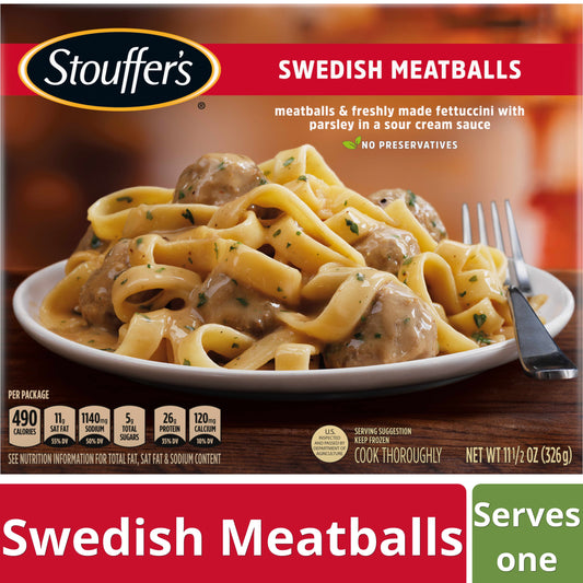 Stouffer's Swedish Meatballs Meal, 11.5 oz (Frozen)