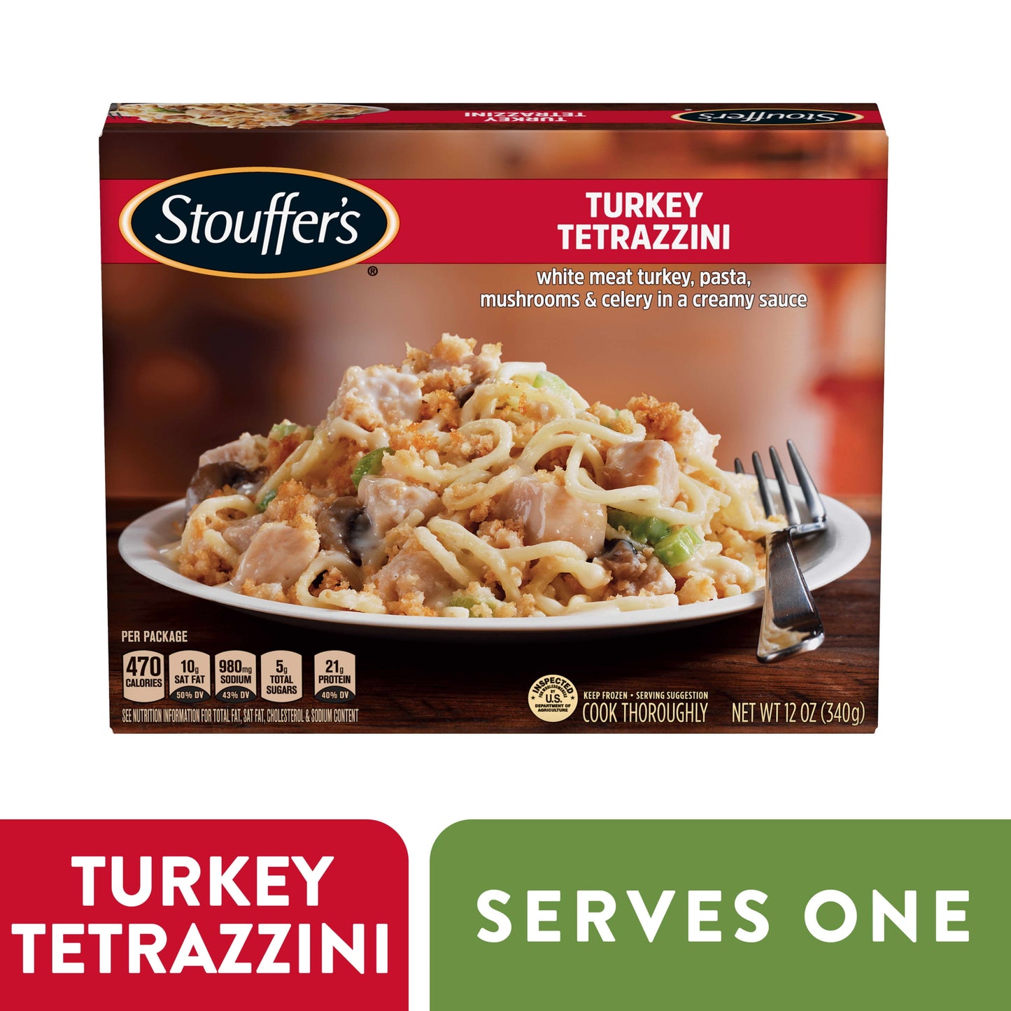 Stouffer's Turkey Tetrazzini Frozen Meal, 12 oz (Frozen)