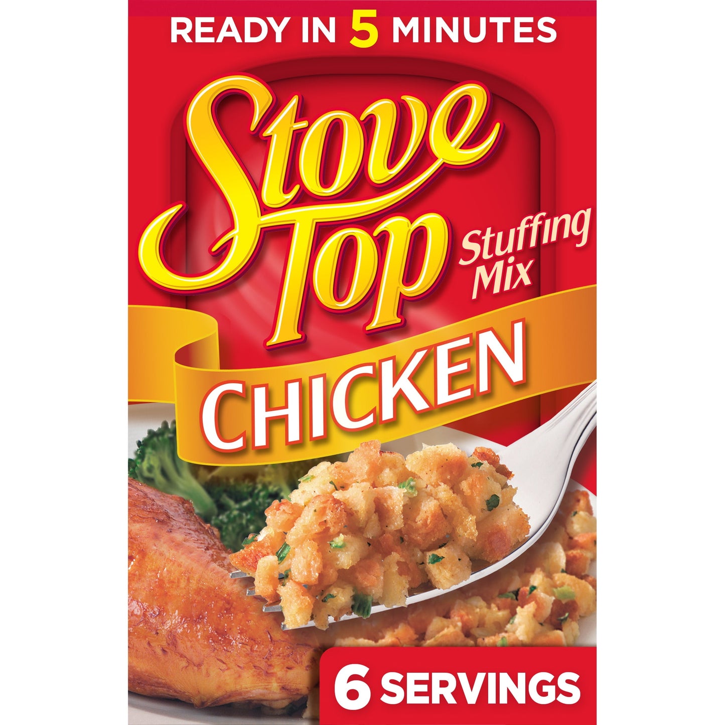 Stove Top Chicken Stuffing Mix Side Dish, 6 oz Box