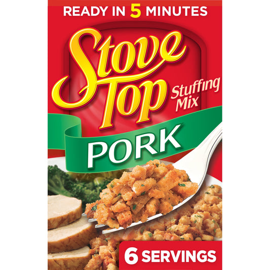 Stove Top Pork Stuffing Mix Side Dish, 6 oz Box