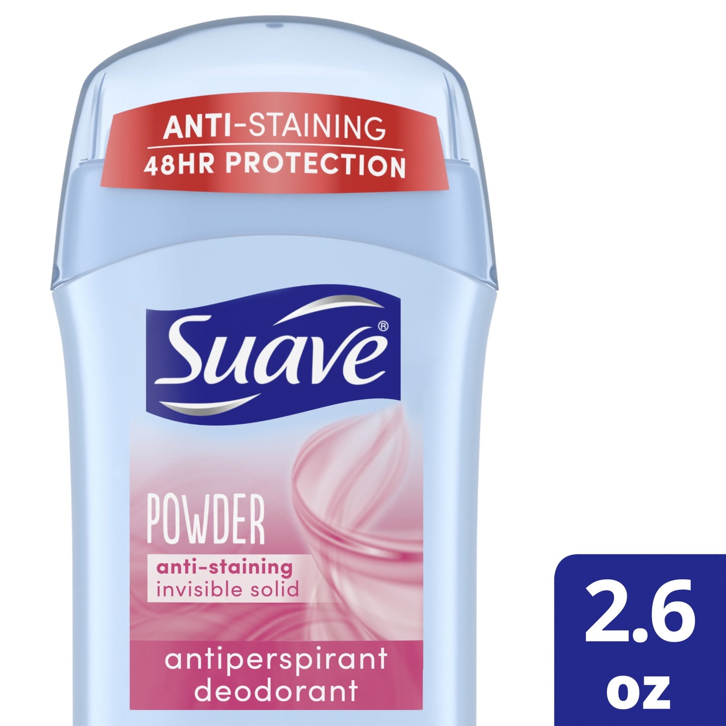 Suave Anti-Staining Invisible Solid Antiperspirant Deodorant 2.6 oz