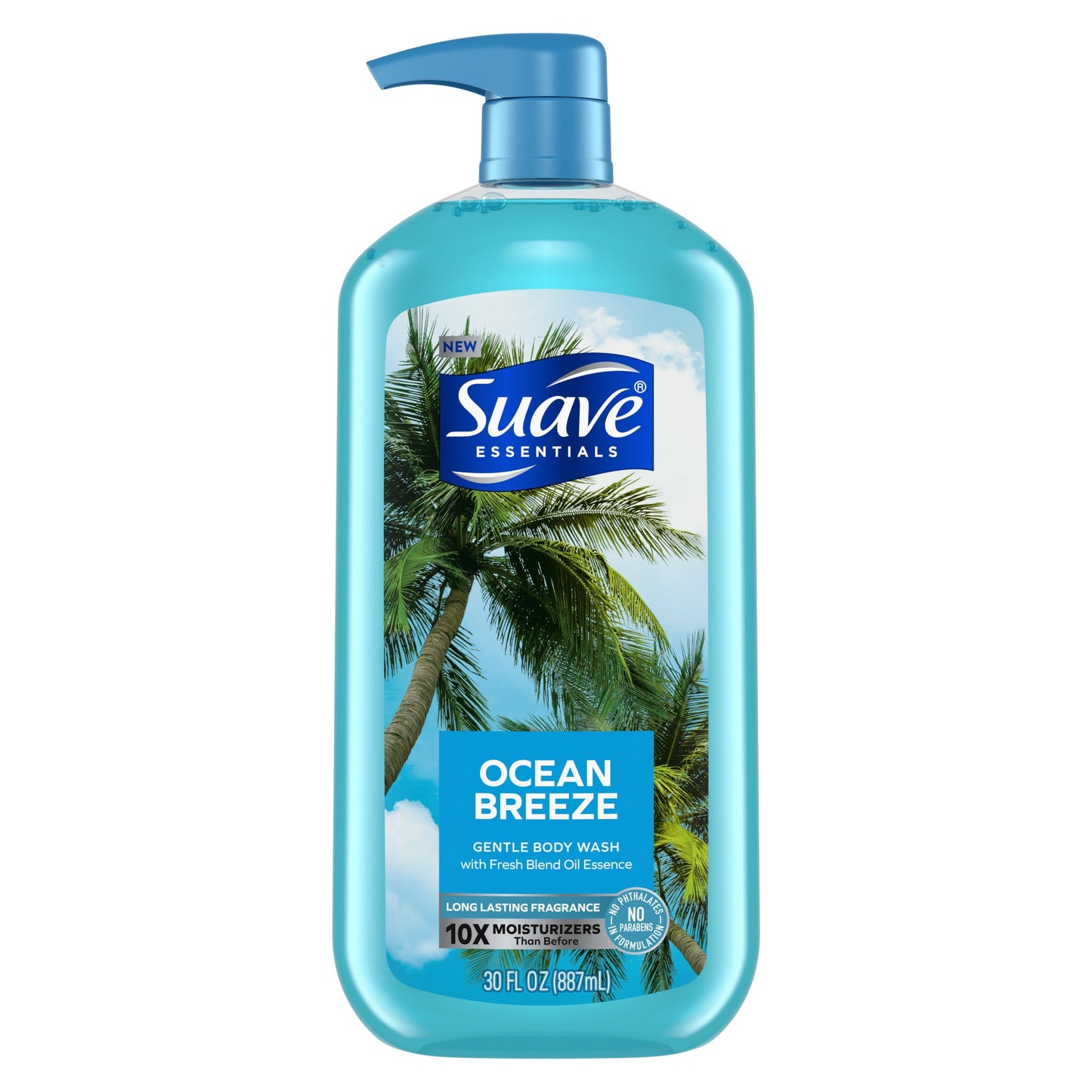 Suave Essentials Body Wash, Ocean Breeze, All Skin Types 30 oz