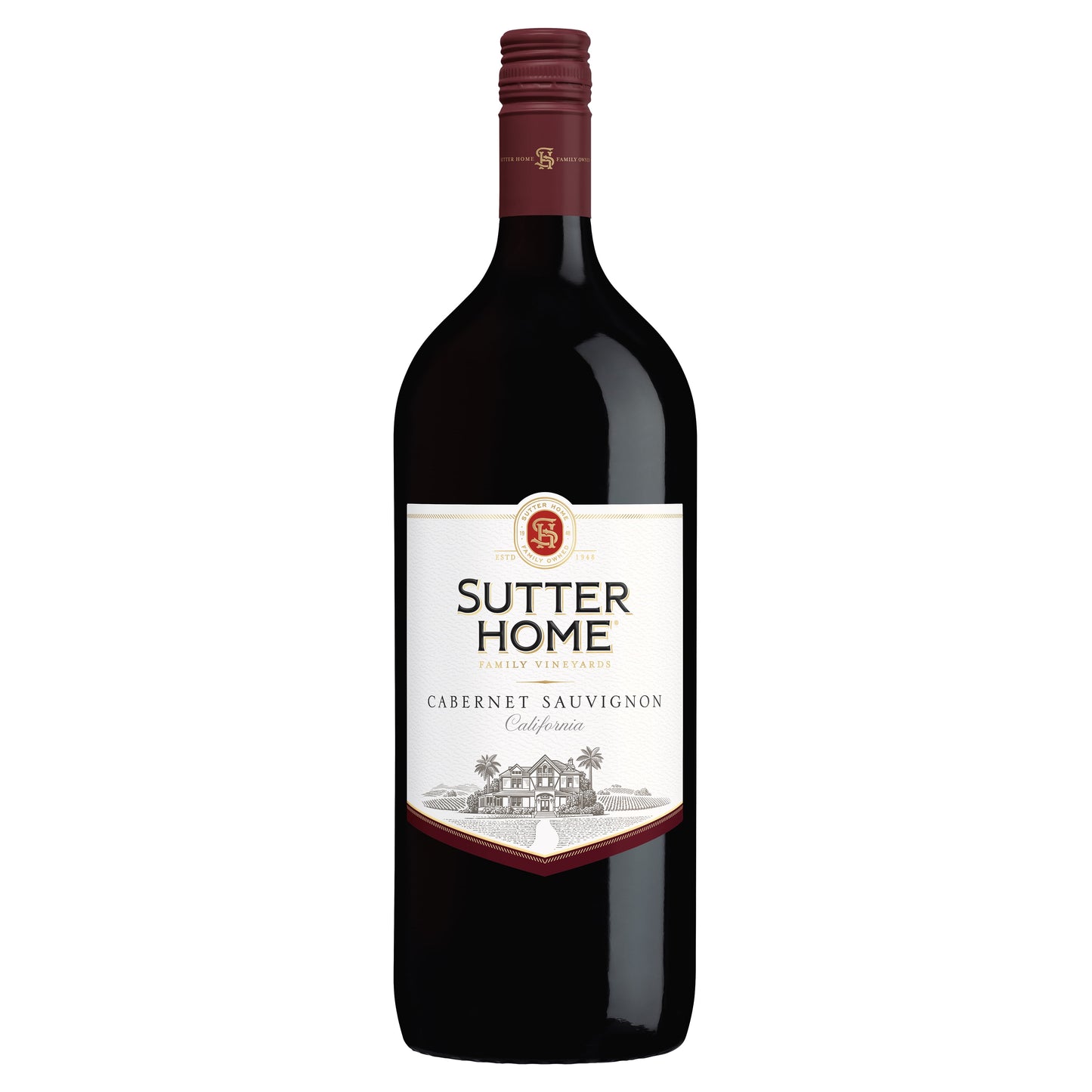 Sutter Home Cabernet Sauvignon Red Wine, 1.5 L Bottle