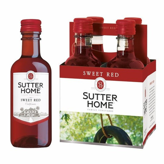 Sutter Home Sweet Red Wine, 4 Pack, 187 ml Bottles