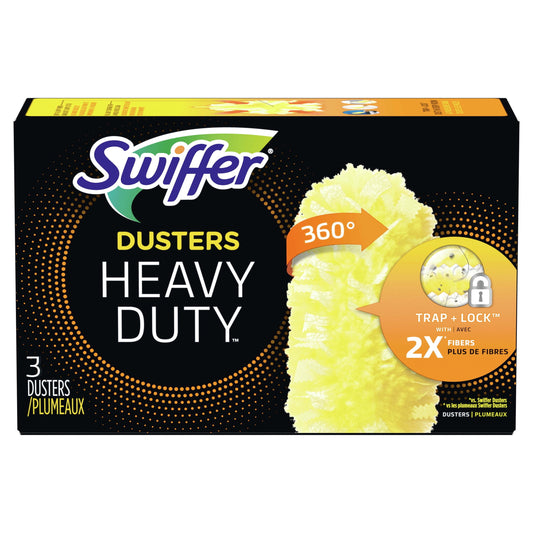 Swiffer Duster Multi-Surface Heavy Duty Refills, 3 Count. Yellow, Unscented