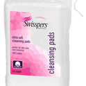 Swisspers Premium 100% White Cotton Cleansing Pads, 50 Count