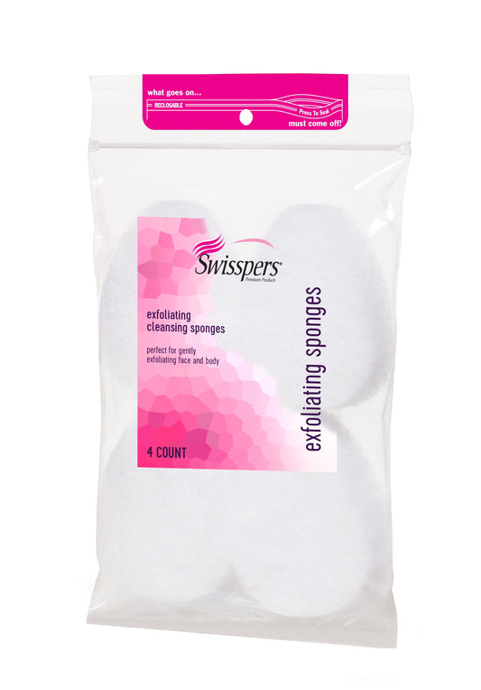 Swisspers Premium 4 pc Exfoliating Sponge