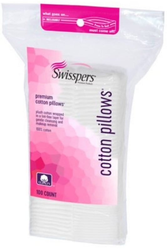 Swisspers Premium Cotton Pillow Pads 100 Count