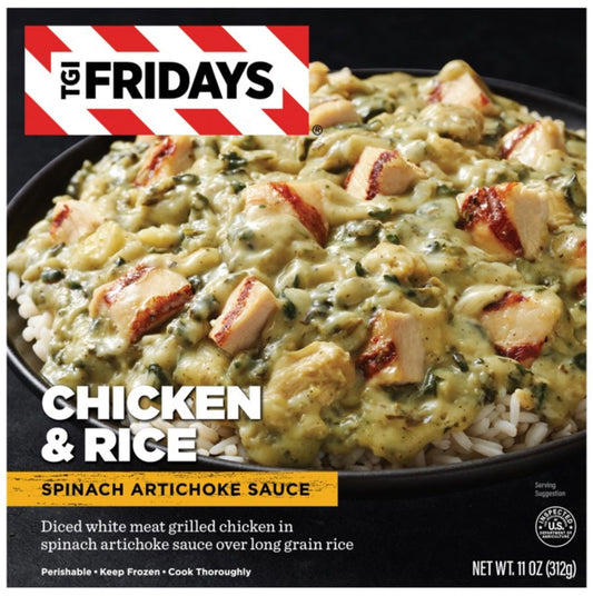 TGI Friday's Spinach Artichoke Chicken with Rice, 11oz