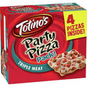 Totino's Party Pizza Pack, Triple Meat, Frozen Pizza, 4 Count