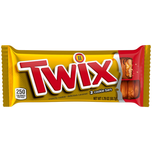 Twix Caramel Full Size Chocolate Cookie Candy Bars - 1.79 oz Bar