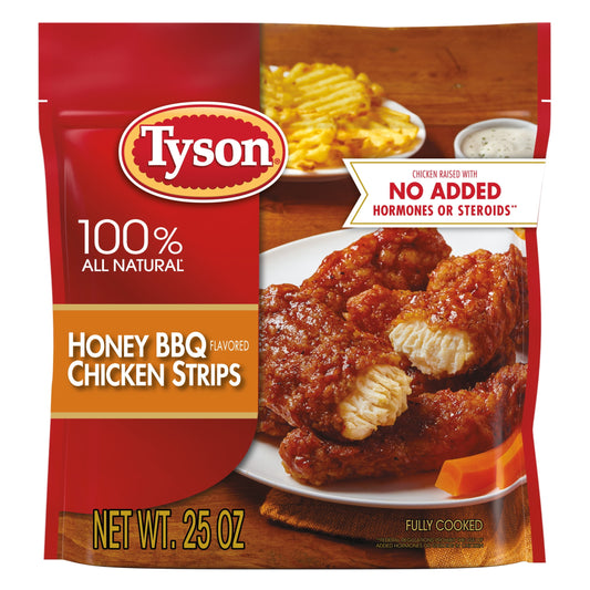 Tyson Honey BBQ Chicken Strips, 1.56 lb Bag (Frozen)