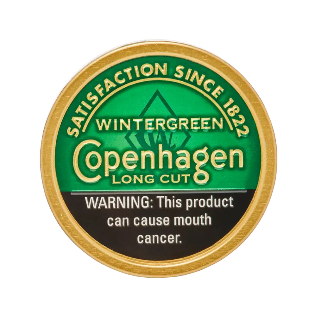 Copenhagen Wintergreen Long Cut Chewing Tobacco 1.2oz