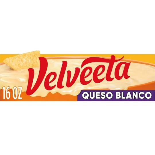 Velveeta Queso Blanco Melting Cheese Dip & Sauce, 16 oz Block