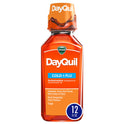 Vicks DayQuil Daytime Cold, Cough and Flu Liquid Medicine, over-the-Counter Medicine, 12 fl. oz.