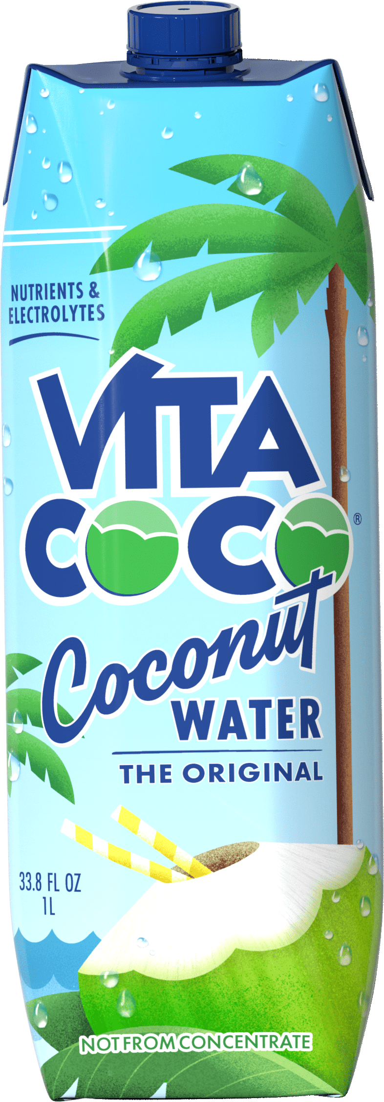 Vita Coco Coconut Water, Pure, 33.8 fl oz Tetra