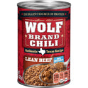 WOLF BRAND Lean Beef Chili Without Beans, 15 oz.