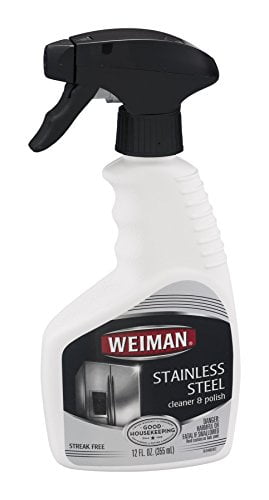 Weiman Stainless Steel Appliance Cleaner & Polish Trigger Spray, 12 fl oz