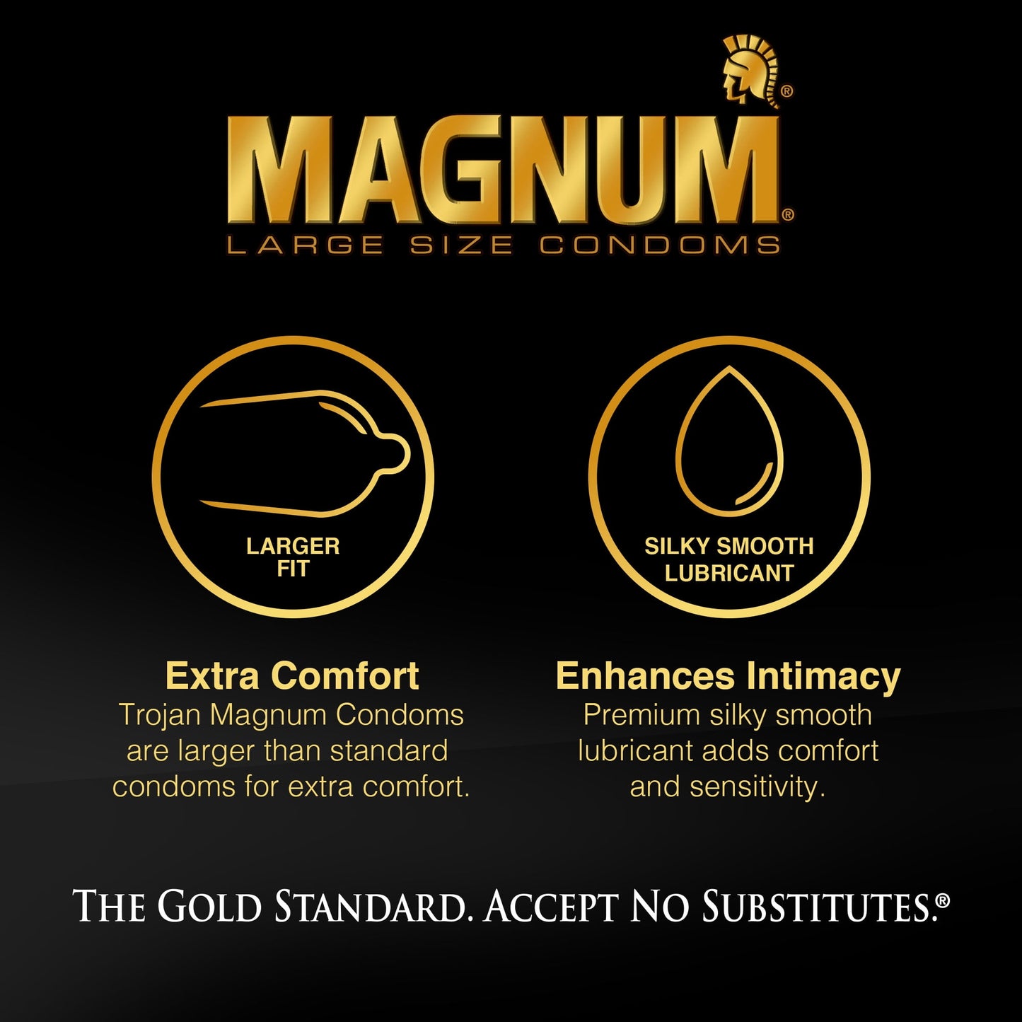 TROJAN Magnum BareSkin Lubricated Large Condoms, Lubricated Condoms, 24 Count Value Pack