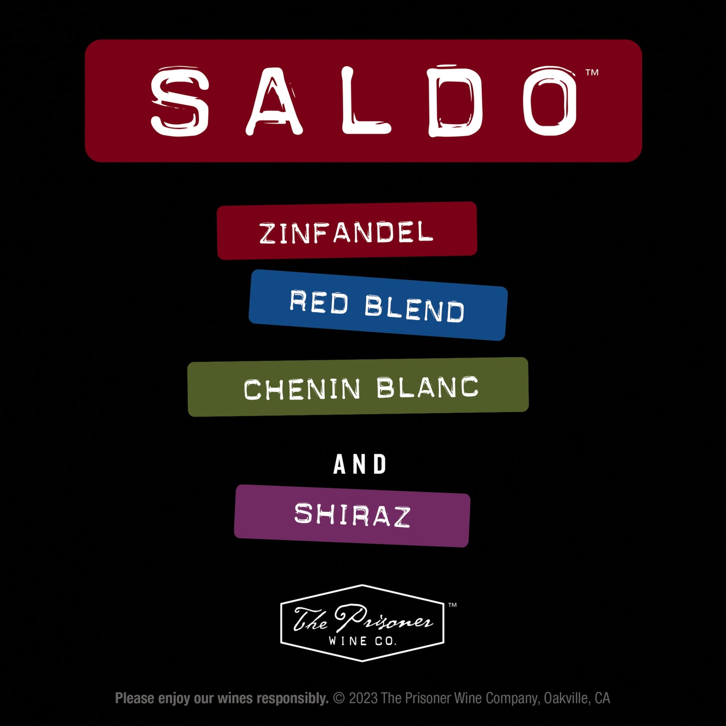 Saldo Zinfandel Red Wine by The Prisoner Wine Company, 750 ml Bottle, 15% ABV