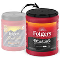 Folgers Black Silk Ground Coffee, Smooth Dark Roast Coffee, 9.6 Ounce Canister