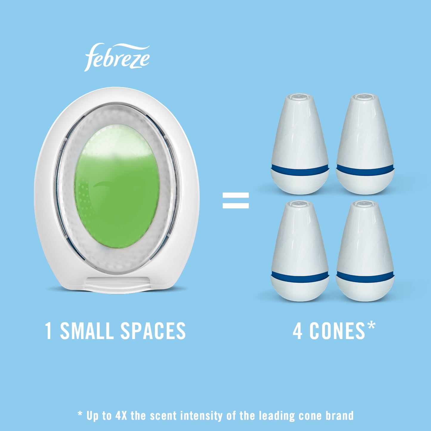 Febreze Small Spaces Air Freshener Heavy Duty Fresh Lemon, .25 fl. oz., Pack of 2