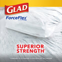 Glad ForceFlex 13 Gallon Tall Kitchen Trash Bags, Gain Original Scent, Febreze Freshness, 40 Bags