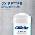 Gillette Antiperspirant Deodorant for Men, Clinical Soft Solid, Ultimate Fresh, 72 Hr. Sweat Protection, 2.6 oz