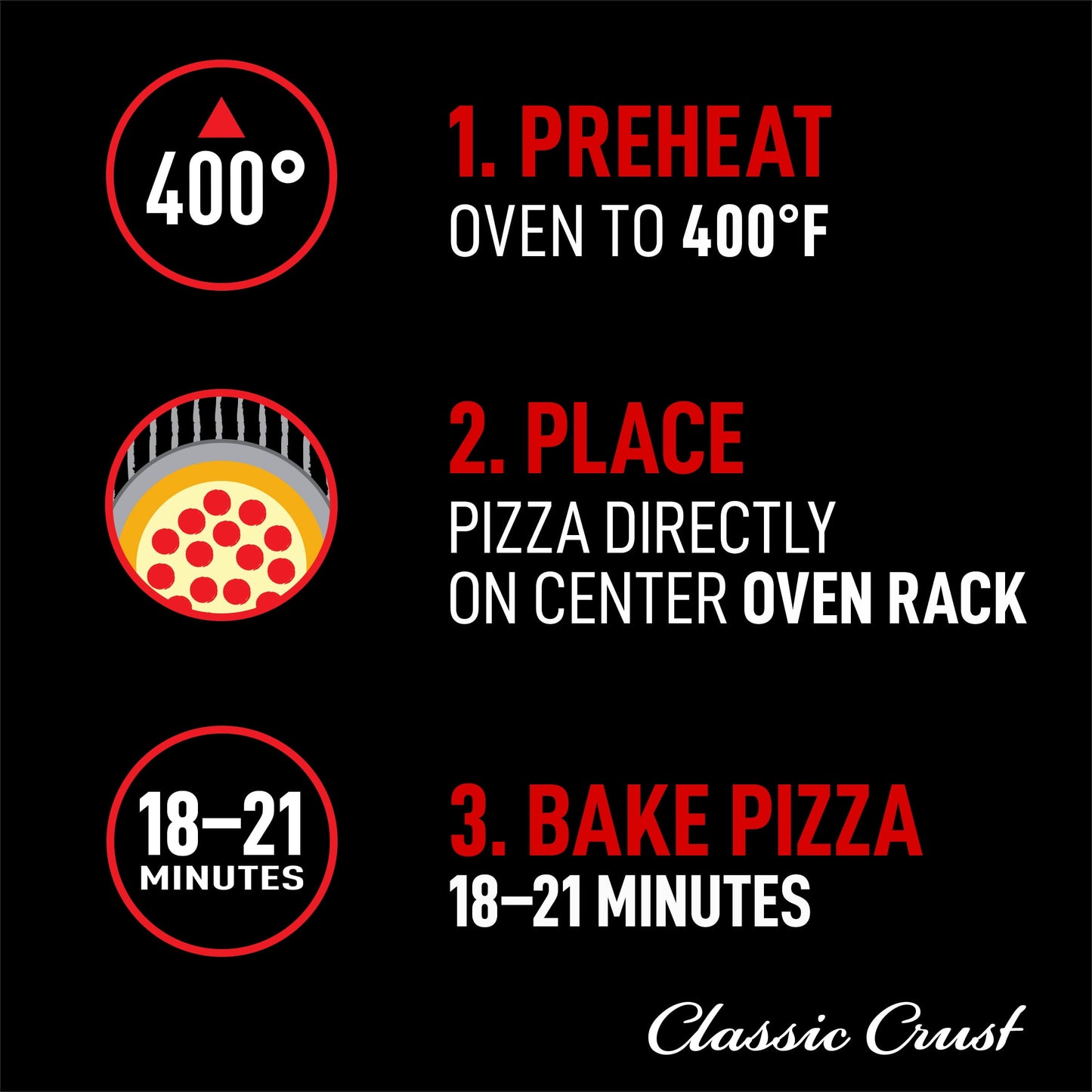Red Baron Frozen Pizza Classic Crust Pepperoni, 20.60 oz
