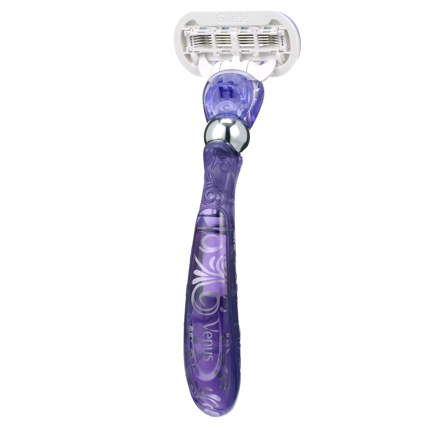 Venus Deluxe Smooth Swirl Women's Razor Handle with 2 Blade Refills