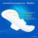 Stayfree Maxi, Overnight Pads with Wings, Unscented, 28 Ct