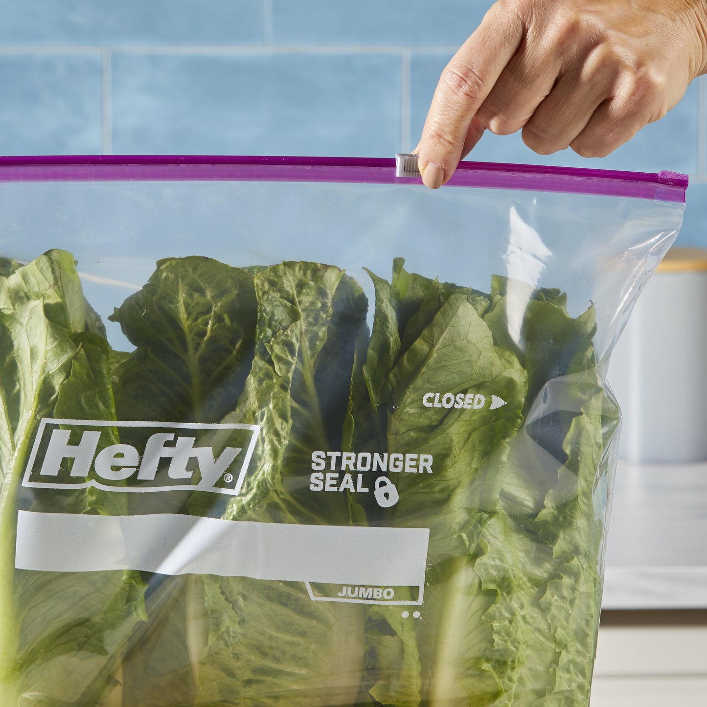 Hefty Slider Jumbo Storage Bags, 2.5 Gallon Size, 10 Count