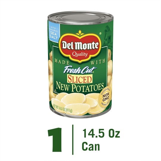 Del Monte New Potatoes, Sliced Canned Potatoes, 14.5 oz Can