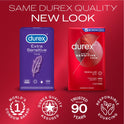 Durex Extra Sensitive Lubricated Ultra Thin Premium Condoms, Regular Fit, 12 Count