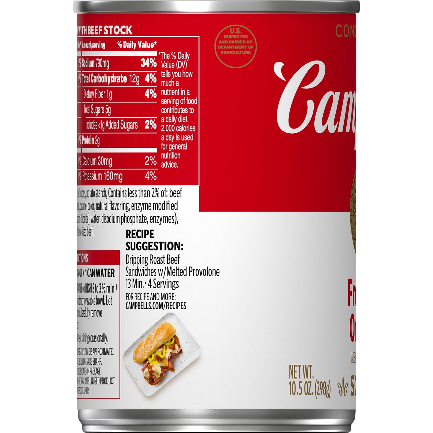 Campbell's Condensed French Onion Soup, 10.5 oz Can