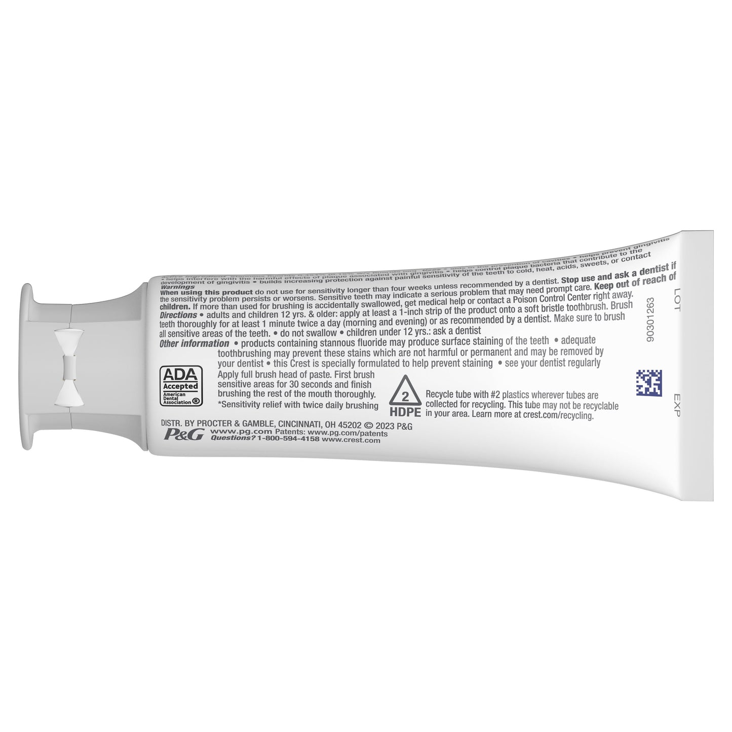 Crest Pro-Health Gum and Sensitivity, Sensitive Toothpaste, Mint, 3.7 oz