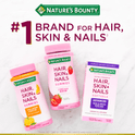 Nature's Bounty Hair, Skin and Nails Strawberry Gummies, 2500mcg Biotin, 180 Ct.