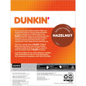 Dunkin' Hazelnut Flavored Coffee, K-Cup Pods, 22-Count Box