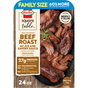 HORMEL SQUARE TABLE Slow Simmered Beef Roast Au Jus & Savory Sauce Family Size Refrigerated Entrée, 24 oz Plastic Tray