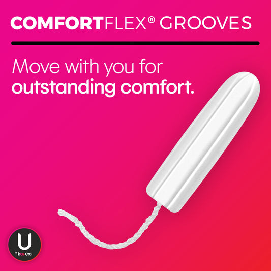 U by Kotex Click Compact Tampons, Super, Unscented, 32 Count